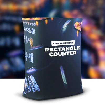 Stretch Fabric Counter Rectangle With Background